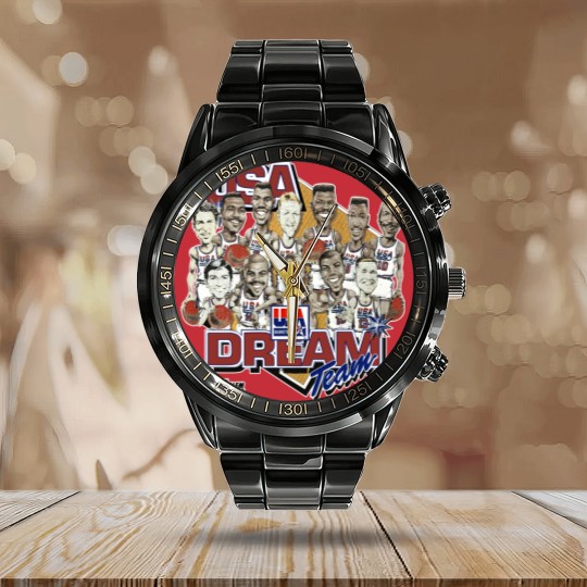 Discover The Dream Team 92 Calendar Steel Band Watch