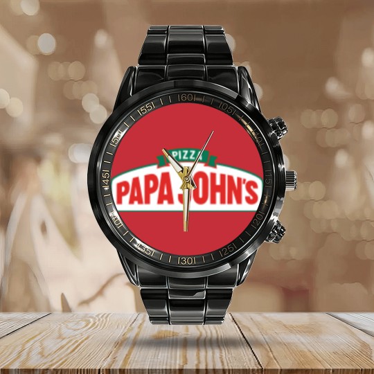 Discover Papa Johns Calendar Steel Band Watch