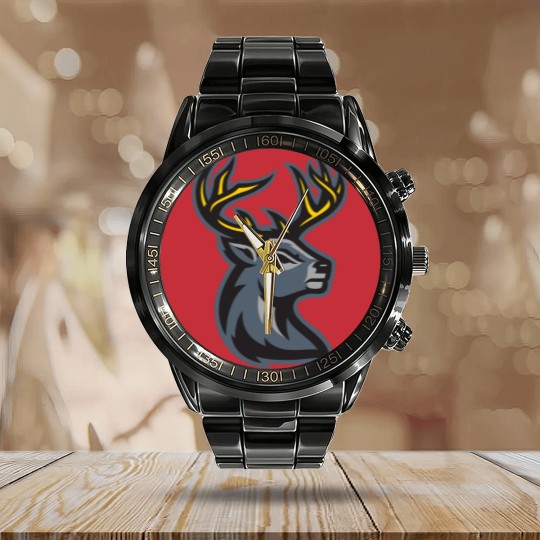 Discover Iowa Heartlanders Calendar Steel Band Watch