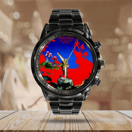 Discover My Favorite People Uriah Rock Band Heep Gifts For Fan Calendar Steel Band Watch