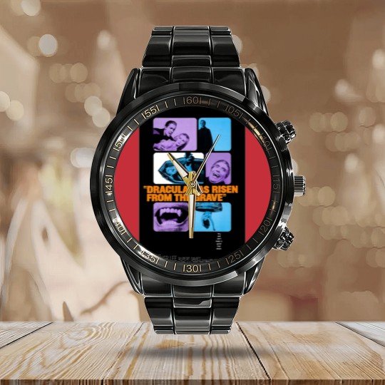Discover Dracula Has Risen from the Grave 1969 Calendar Steel Band Watch