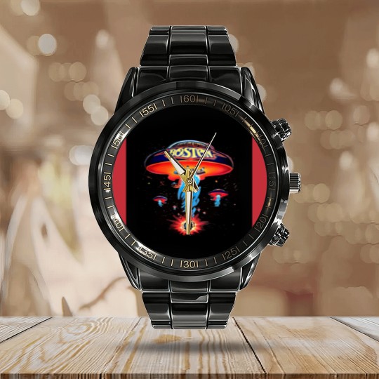 Discover fans boston band Graphic Calendar Steel Band Watch Calendar Steel Band Watch Gift Gifts fans boston band Graphic T-Shi Calendar Steel Band Watch