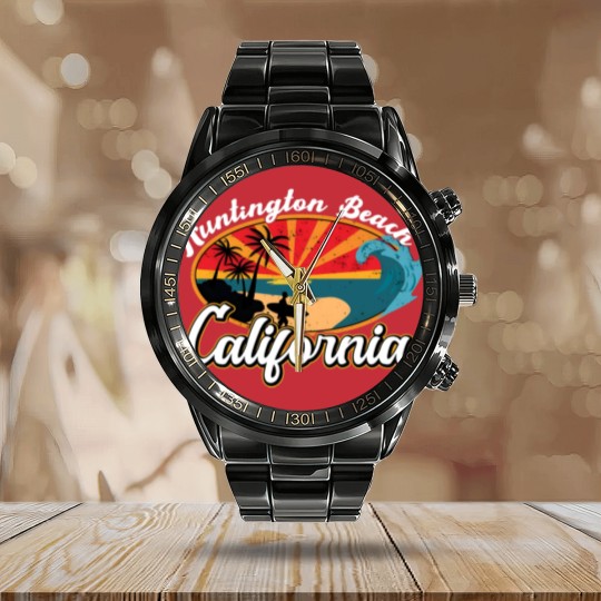 Discover Huntington Beach California CA - Huntington Beach - Calendar Steel Band Watch