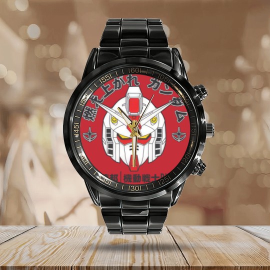 Discover Moeagare, Gundam! - Gundam - Calendar Steel Band Watch