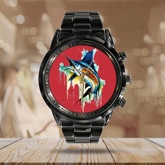 Discover guy harvey Calendar Steel Band Watch