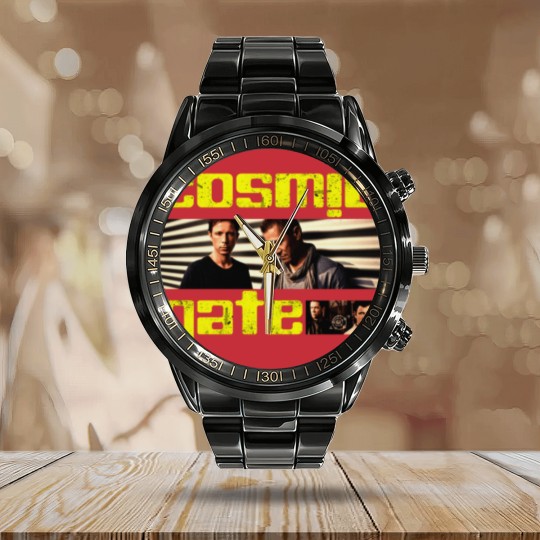 Discover cosmic gate trance dessign Calendar Steel Band Watch