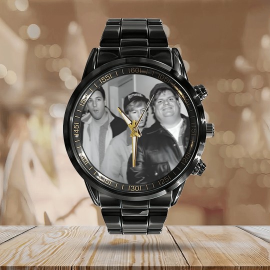 Discover Vintage Adam Sandler Calendar Steel Band Watch, Adam Sandler Movie Calendar Steel Band Watch, Funny Adam Sandler Calendar Steel Band Watch