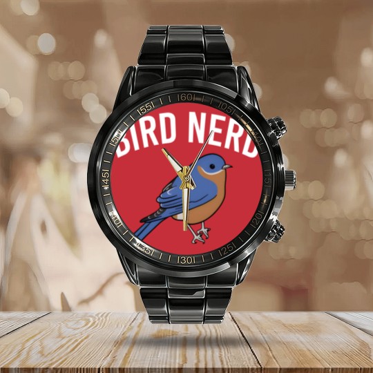 Discover Birds Nerd Funny Birds Birding Birdwatching Birds Calendar Steel Band Watch