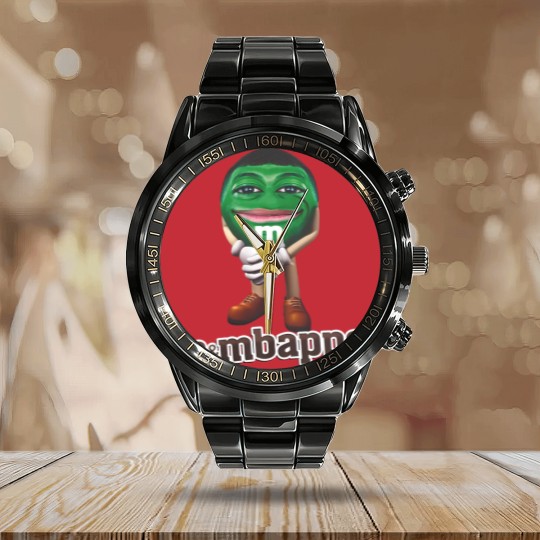 Discover M&Mbappe Kylian Mbappe Funny Meme Calendar Steel Band Watch,  Mbape Football Parody Fan Gift