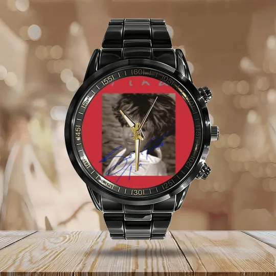 Discover Retro Signature Tina Turner Calendar Steel Band Watch Short Sleeve Unisex Calendar Steel Band Watch Calendar Steel Band Watch For Men Women