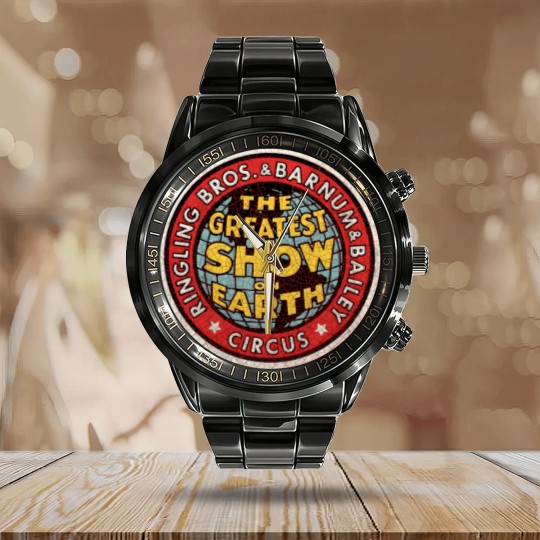 Discover ringling brothers and barnum bailey circus Calendar Steel Band Watch