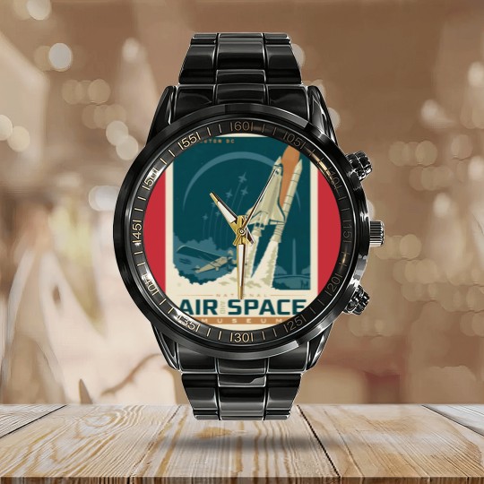 Discover National Air And Space Museum , Washington DC, Houseming Gifts Basket First , Office De Calendar Steel Band Watch