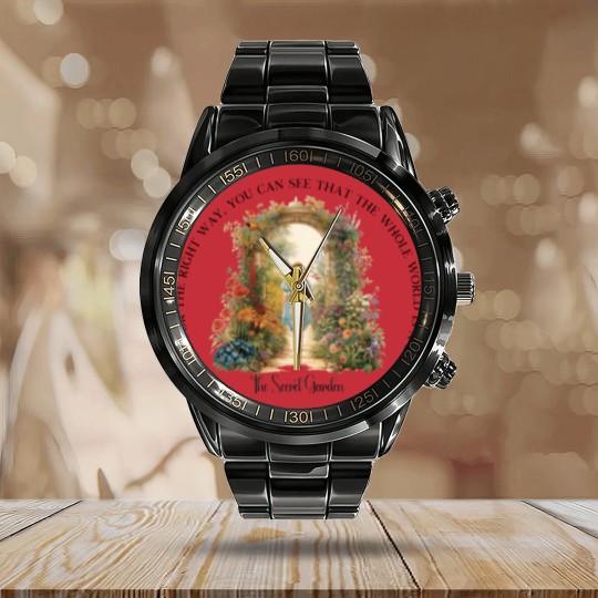 Discover The Secret Garden Art Calendar Steel Band Watch