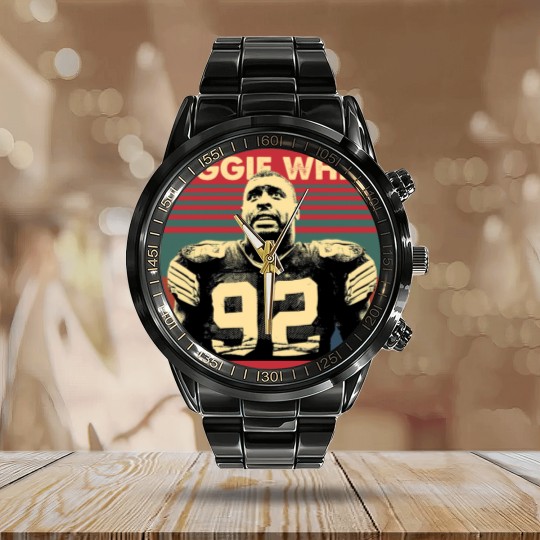Discover Reggie White Vintage Calendar Steel Band Watch