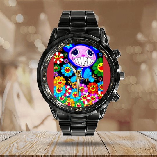 Discover Murakami paint art Canvas Print Calendar Steel Band Watch