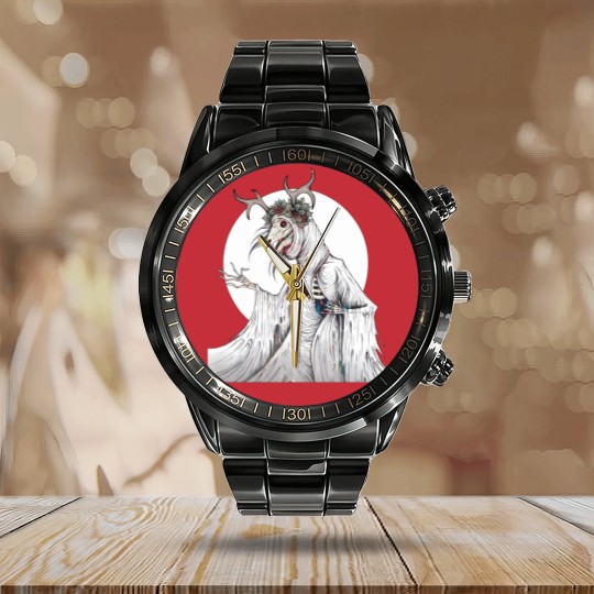 Discover Mari Lwyd Calendar Steel Band Watch