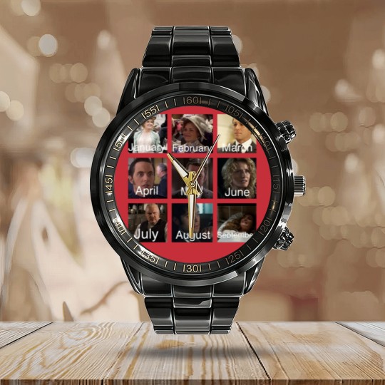 Discover murdoch mysteries retro Calendar Steel Band Watch