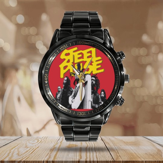 Discover steel pulse Calendar Steel Band Watch