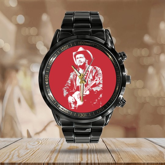Discover Merle Haggard Merle Haggard  Music Calendar Steel Band Watch