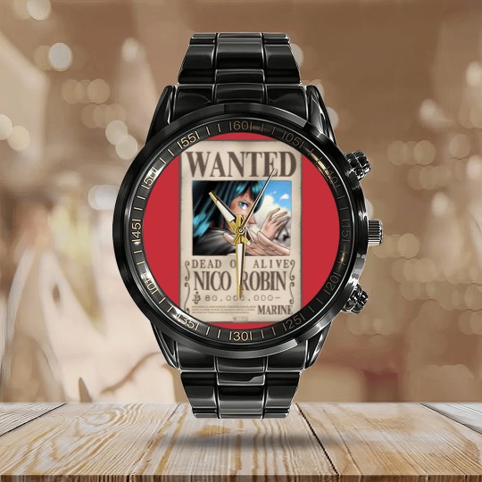 Discover WANTED NICO ROBIN Calendar Steel Band Watch