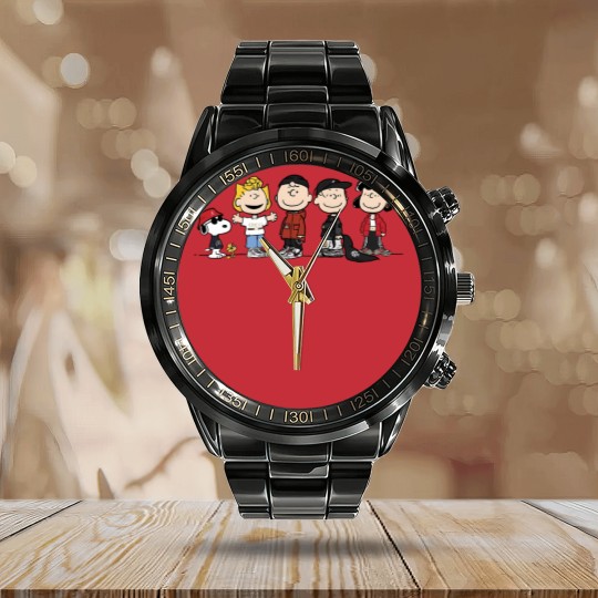 Discover Peanuts Squad - Peanuts Gang - Calendar Steel Band Watch