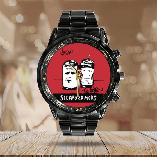 Discover Sleaford Mods Sleaford Mods Calendar Steel Band Watch