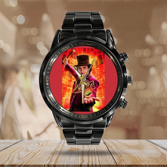 Discover Wonka Movie 2023 Calendar Steel Band Watch