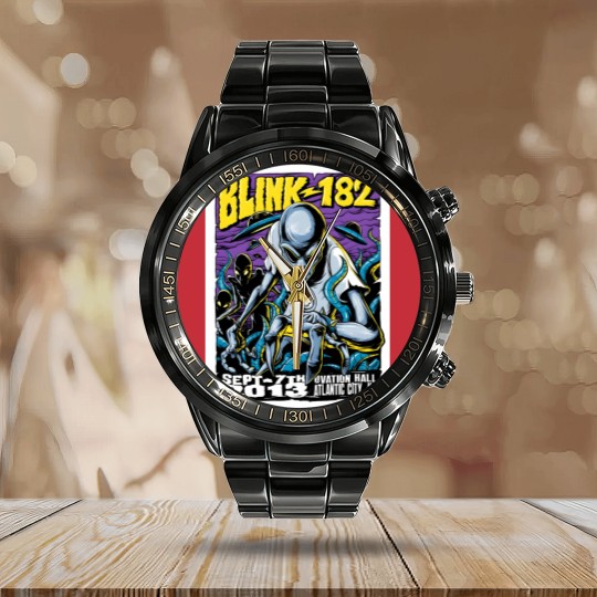 Discover pogo01 blink 182blink 182 shirtblink 182 t shirtblink 182 teeblink 182 vintageblink 182 shi Calendar Steel Band Watch
