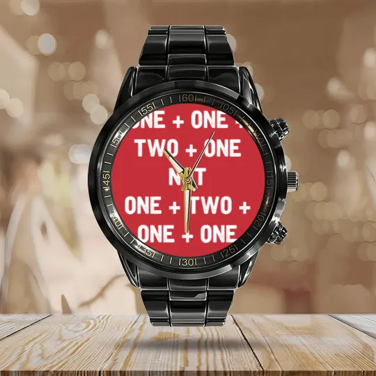Discover Clue Quote Calendar Steel Band Watch