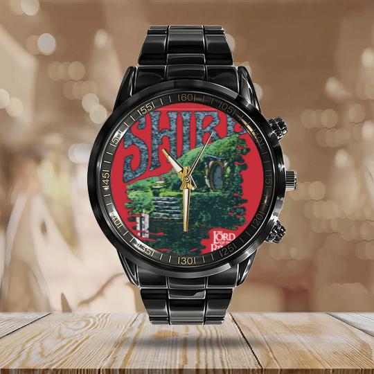 Discover The Lord of the Rings The Shire Calendar Steel Band Watch