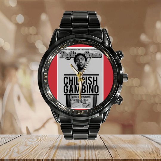 Discover Childish Gambino Calendar Steel Band Watch