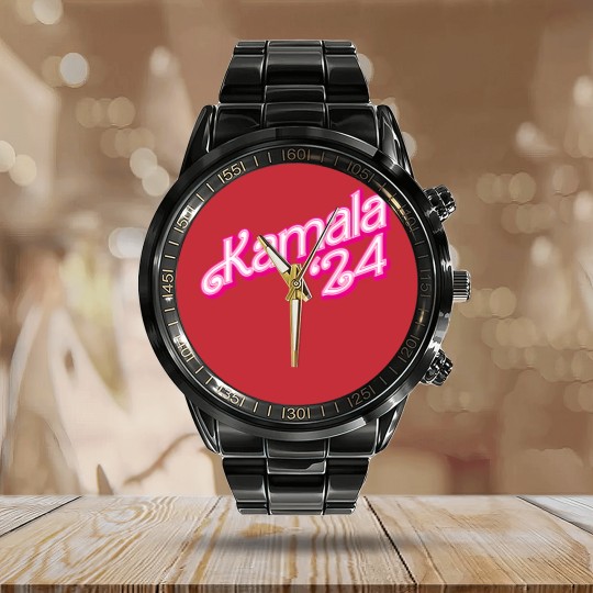 Discover Kamala '24 - Kamala 2024 - Calendar Steel Band Watch