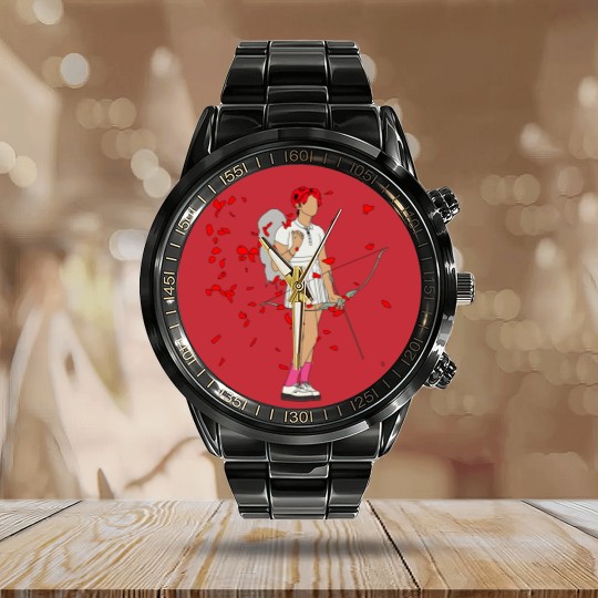 Discover Yungblud cupid Calendar Steel Band Watch