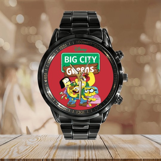 Discover Big City Greens Calendar Steel Band Watch Big City Greens Family Calendar Steel Band Watch Cricket Green Tilly Green Bill Green Calendar Steel Band Watch