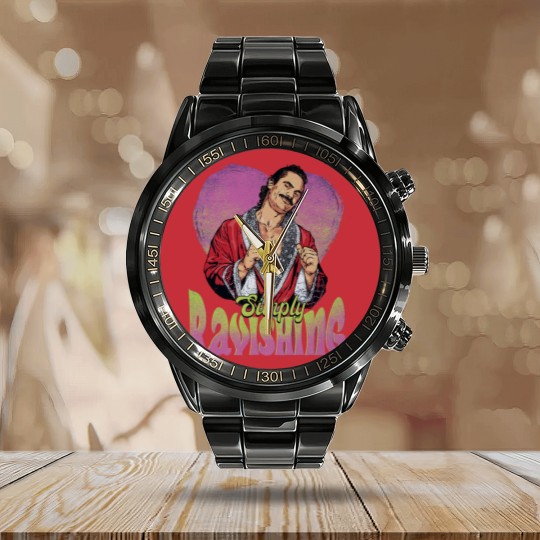 Discover Rick Rude Simply Ravishing Heart Calendar Steel Band Watch