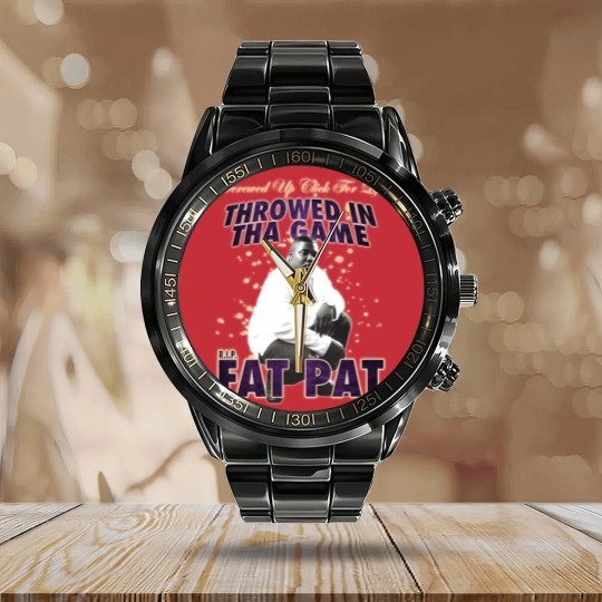 Discover Fat Pat Throwed In Tha Game Calendar Steel Band Watch