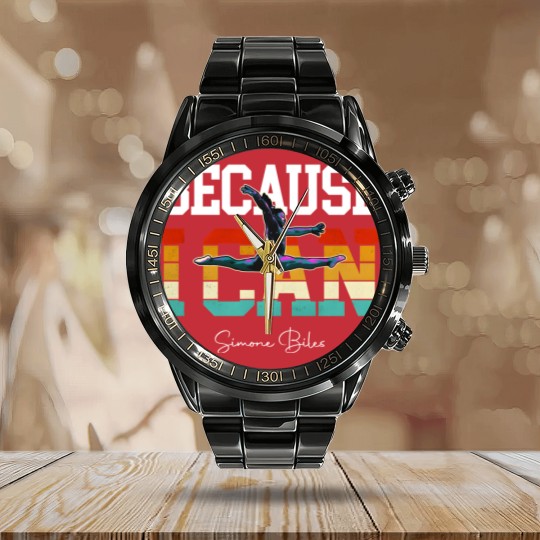 Discover Simone Biles Goat Calendar Steel Band Watch