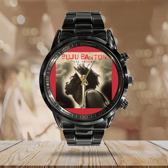 Discover Buju Banton Til Siloh Calendar Steel Band Watch