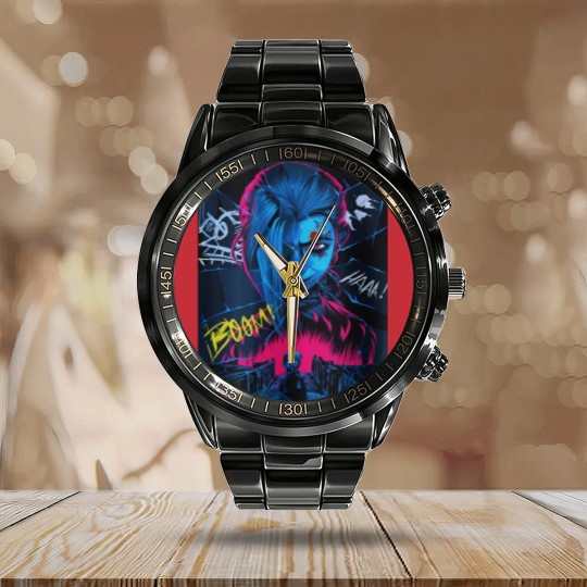 Discover Jinx Arcane Calendar Steel Band Watch - Arcane Jinx League of Legends Calendar Steel Band Watch