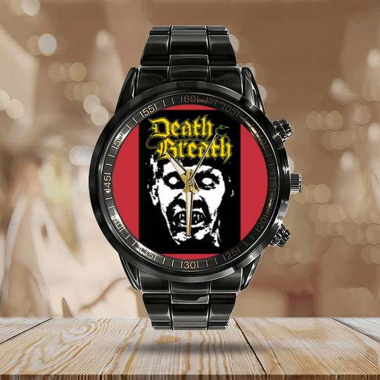 Discover death breath Art Album Classic Calendar Steel Band Watch | Essential Calendar Steel Band Watch