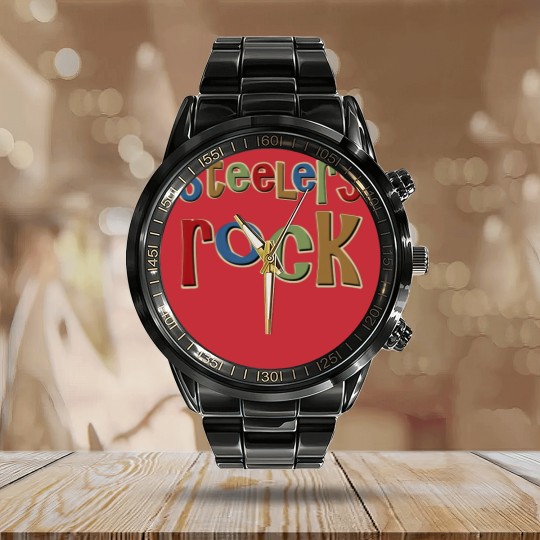 Discover Steeler Rock Calendar Steel Band Watch