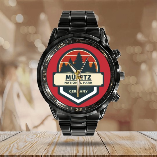 Discover muritz germany national park 2 Calendar Steel Band Watch