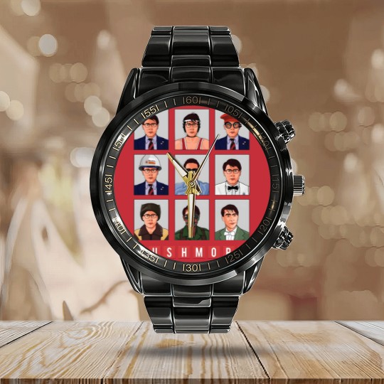 Discover Rushmore Max Fischer Grid Calendar Steel Band Watch