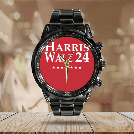 Discover Harris Walz 2024 Calendar Steel Band Watch | Vote Kamala Calendar Steel Band Watch | Calendar Steel Band Watch | Calendar Steel Band Watch
