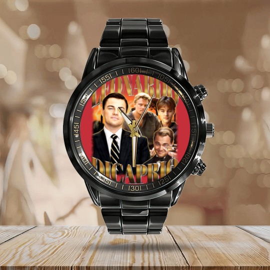 Discover Leonardo Dicaprio Bootleg Calendar Steel Band Watch - Leonardo Dicaprio