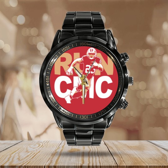 Discover San Francisco Christian McCaffrey "RUN CMC" Calendar Steel Band Watch