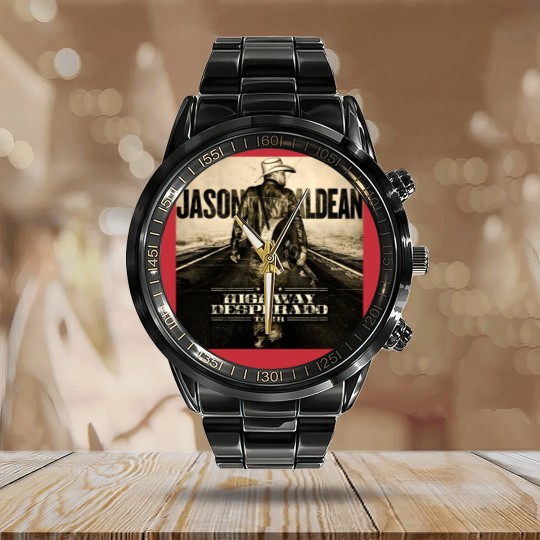 Discover Jason Aldean Jason Aldean Calendar Steel Band Watch