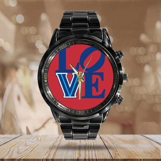 Discover Villanova LOVE Calendar Steel Band Watch