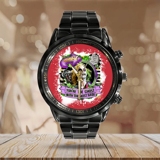 Discover Beetlejuice Ghost with the Most Calendar Steel Band Watch