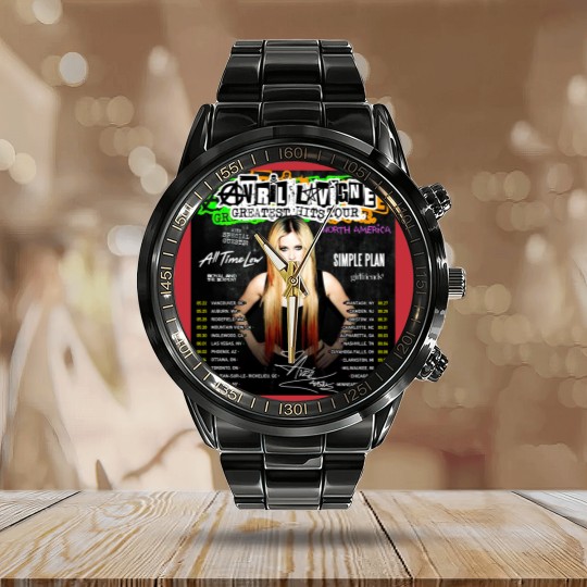 Discover Avril Lavigne Summer 2024 Calendar Steel Band Watch